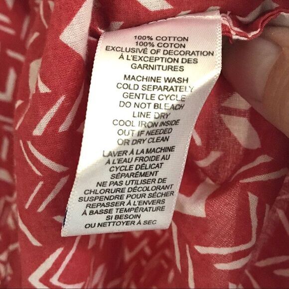 BeachLunchLounge chevron print V-neck tank S - Picture 6 of 7